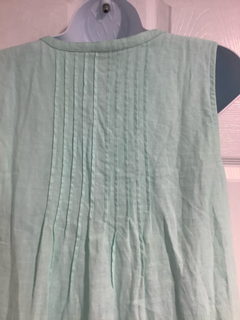 VINEYARD VINES 100% Linen Green Coastal Grandma Summer Beachy Shift Dress S - Picture 6 of 8